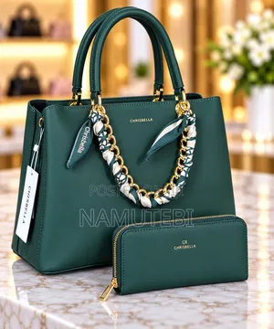 2pcs Chrisbella Handbags and Matching Wallet Set