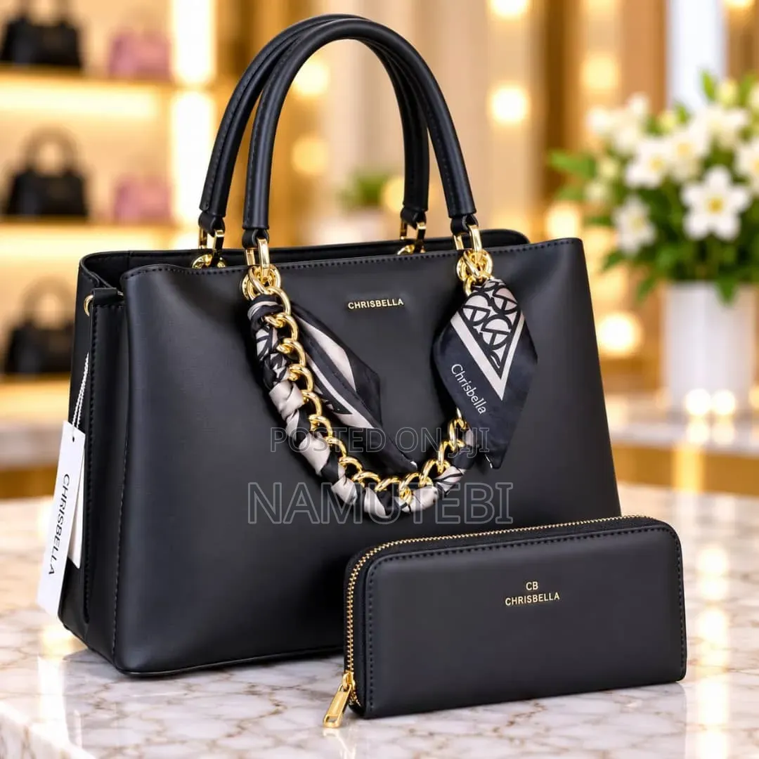 2pcs Chrisbella Handbags and Matching Wallet Set