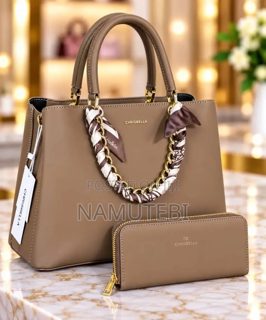 2pcs Chrisbella Handbags and Matching Wallet Set