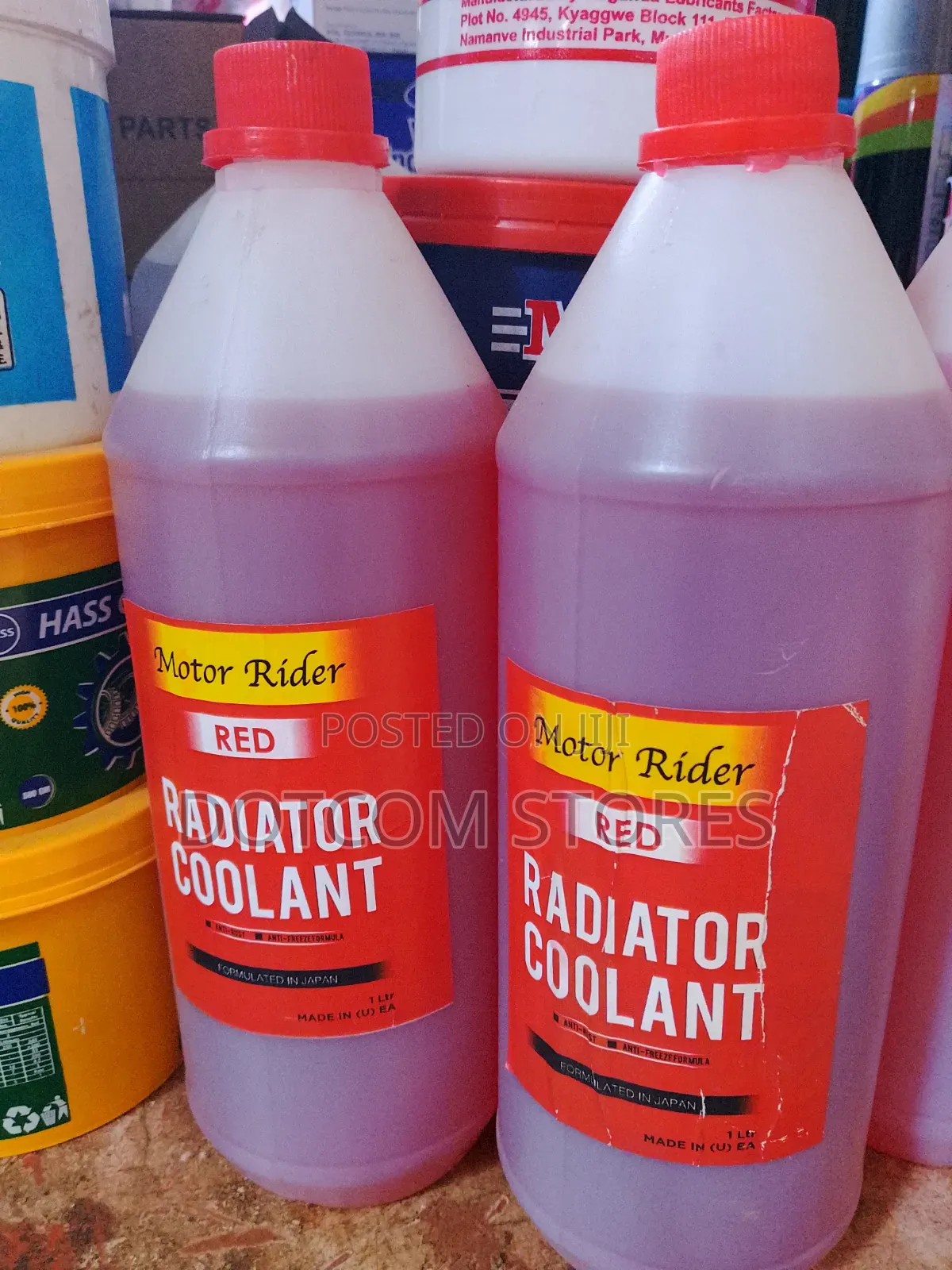 1pc Motor Rider Red Radiator Coolant (1 Liter Bottles)