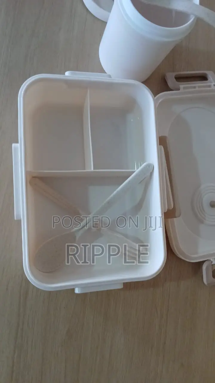 Aerbes 1200ml Lunch Box With Cup, Spoon & Fork – Food Container