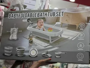 Baby Foldable Bath Tub Set ,