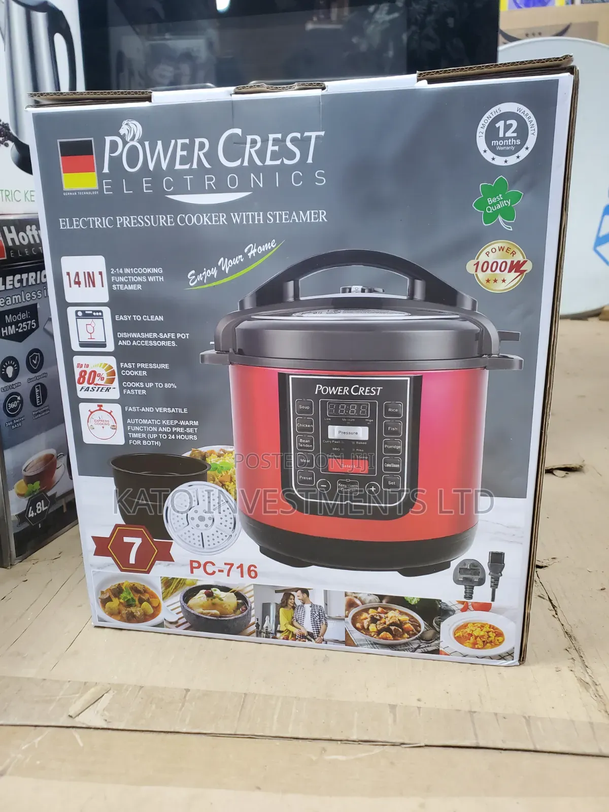 7l Powercrest 14 in 1 Pressure Cooker With Steamer