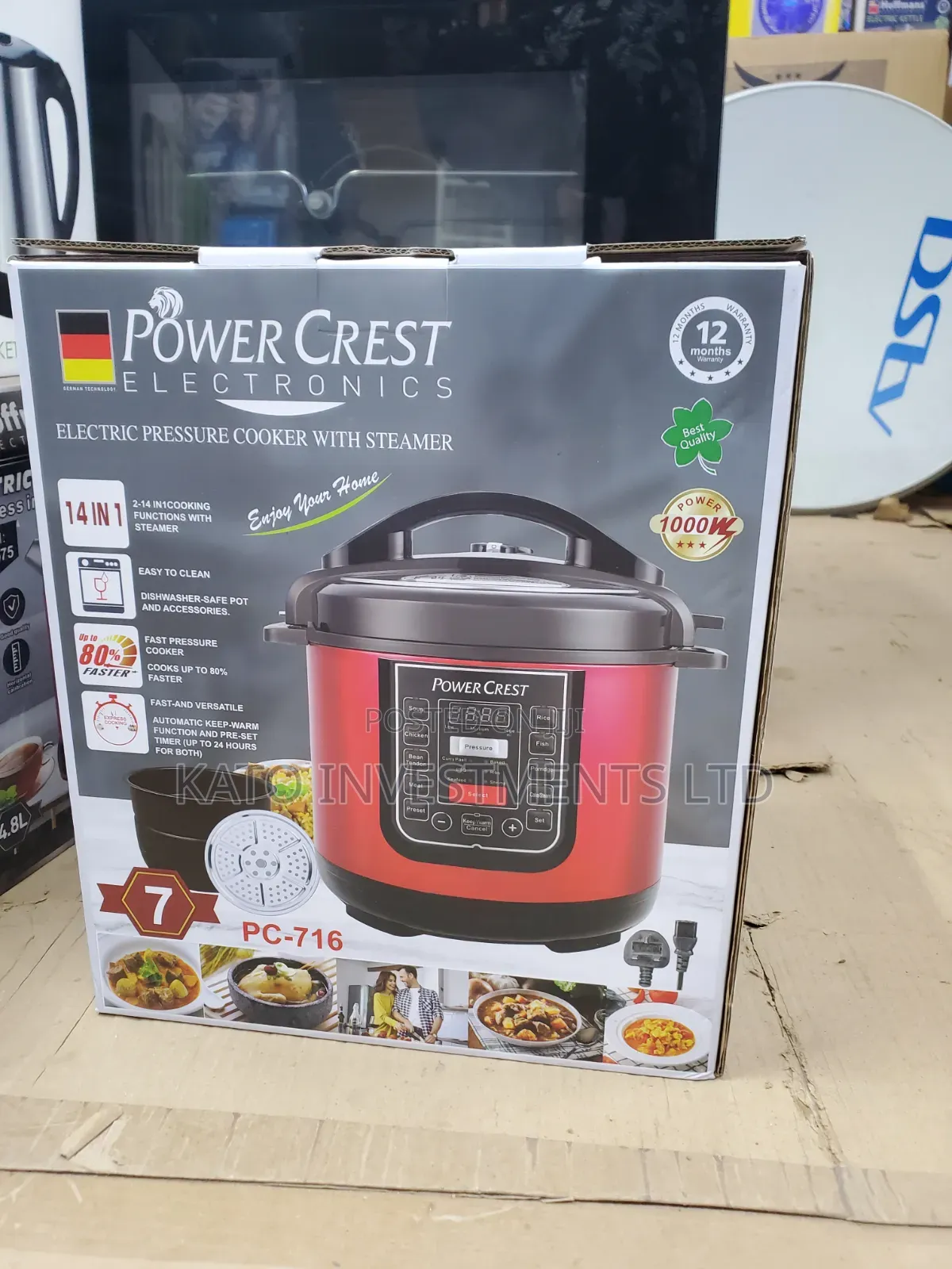 7l Powercrest 14 in 1 Pressure Cooker With Steamer