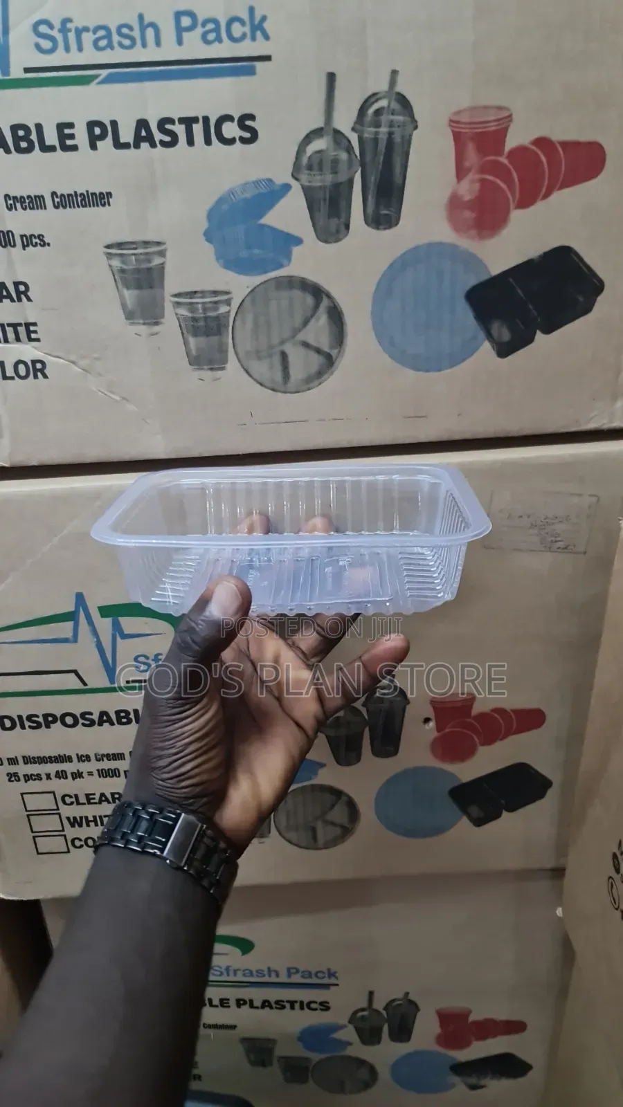 500mls Package Containers 250pcs