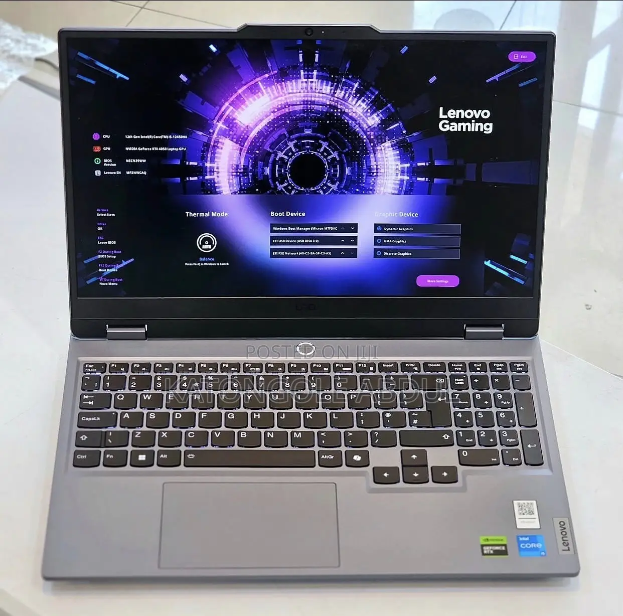New Laptop Lenovo LOQ 15IRH8 12GB Intel Core i5 SSD 512GB