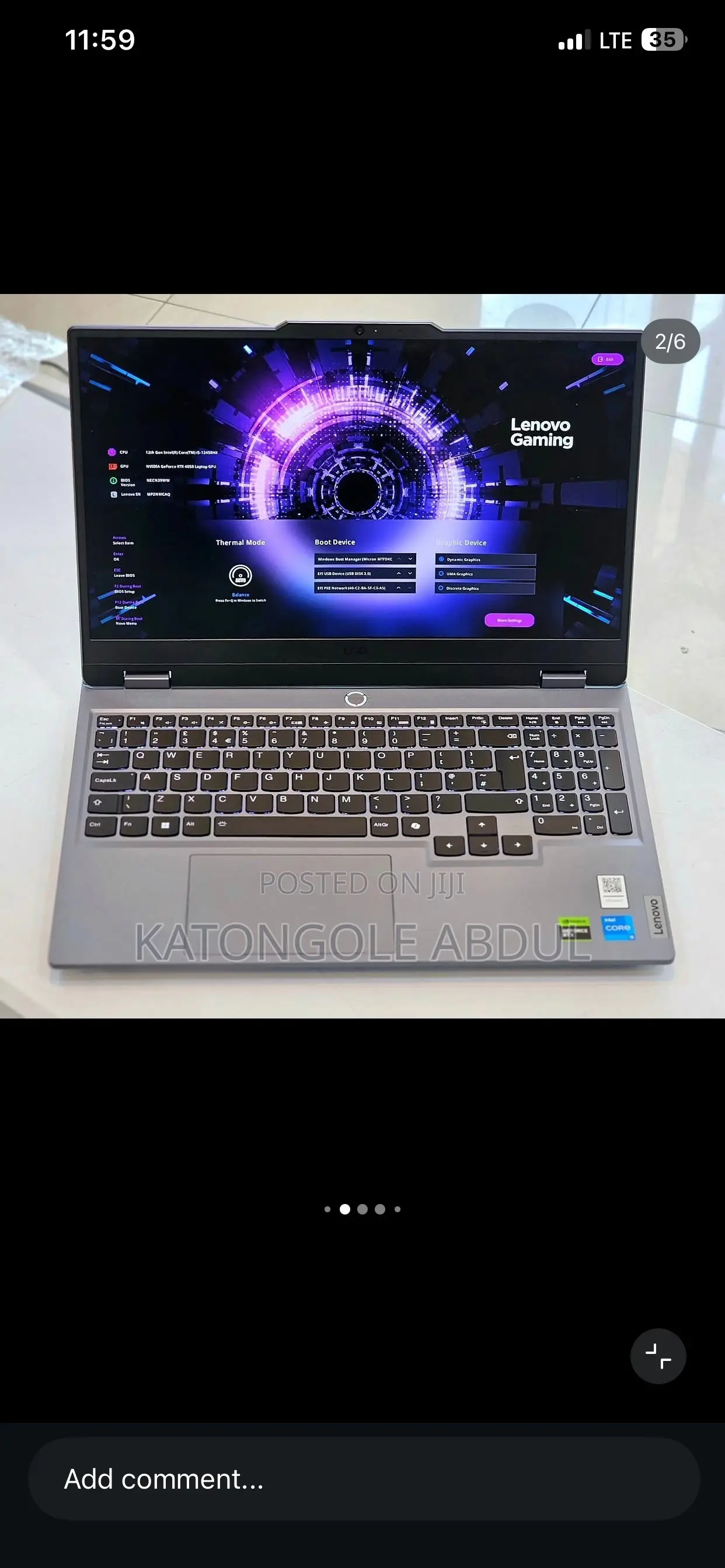 New Laptop Lenovo LOQ 15IRH8 12GB Intel Core i5 SSD 512GB