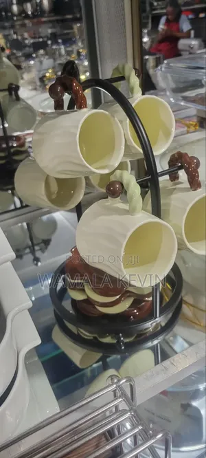 Ceramic 6 Mugs and 6 Saurcer