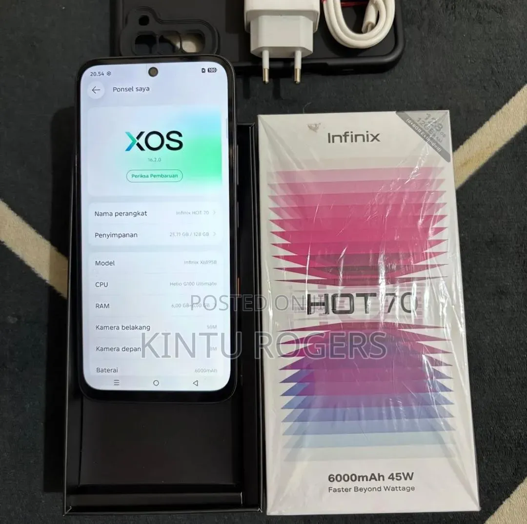 New Infinix Hot 70 128 GB Blue
