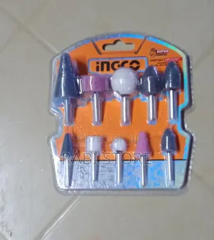 INGCO AKB1012 10-Piece Mounted Stone Accessory Set