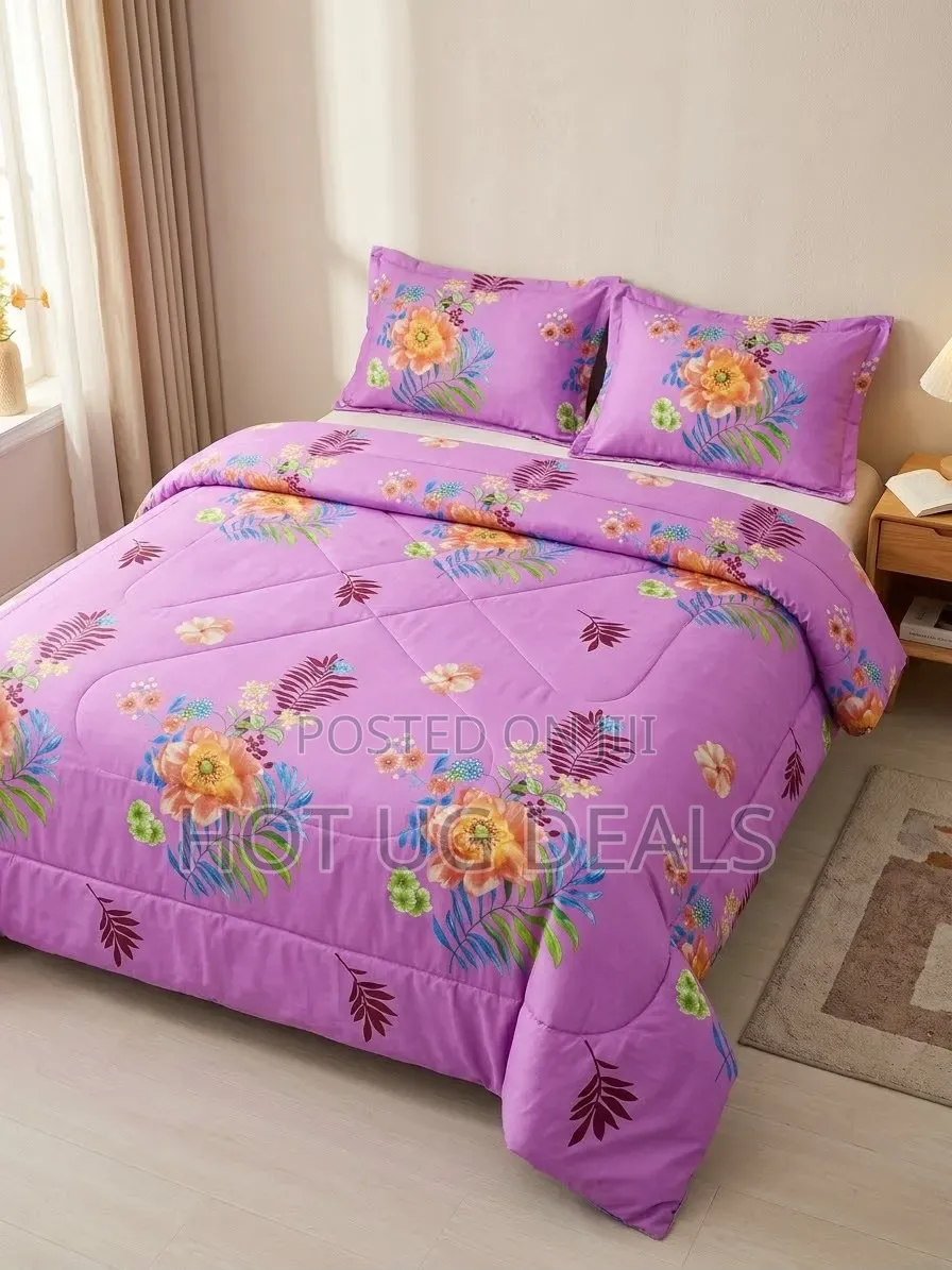 4Pcs Grace Textile Duvets (1 Duvet, Bedsheet & 2 Pillowcases )