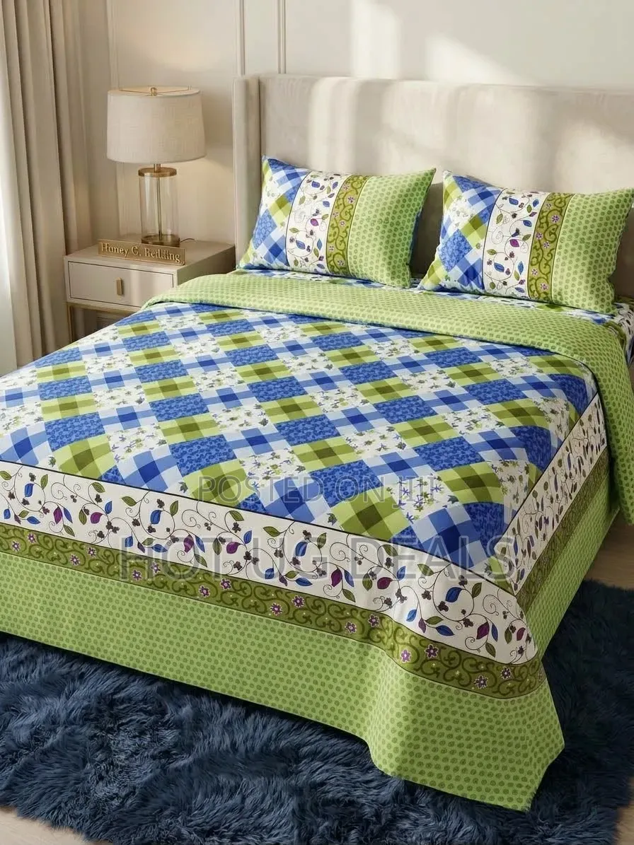 4Pcs Grace Textile Duvets (1 Duvet, Bedsheet & 2 Pillowcases )
