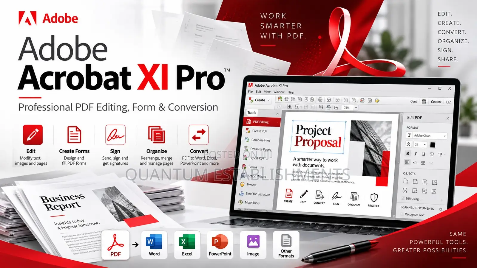 Adobe Acrobat XI Pro | Professional PDF Editing, Form & Conversion
