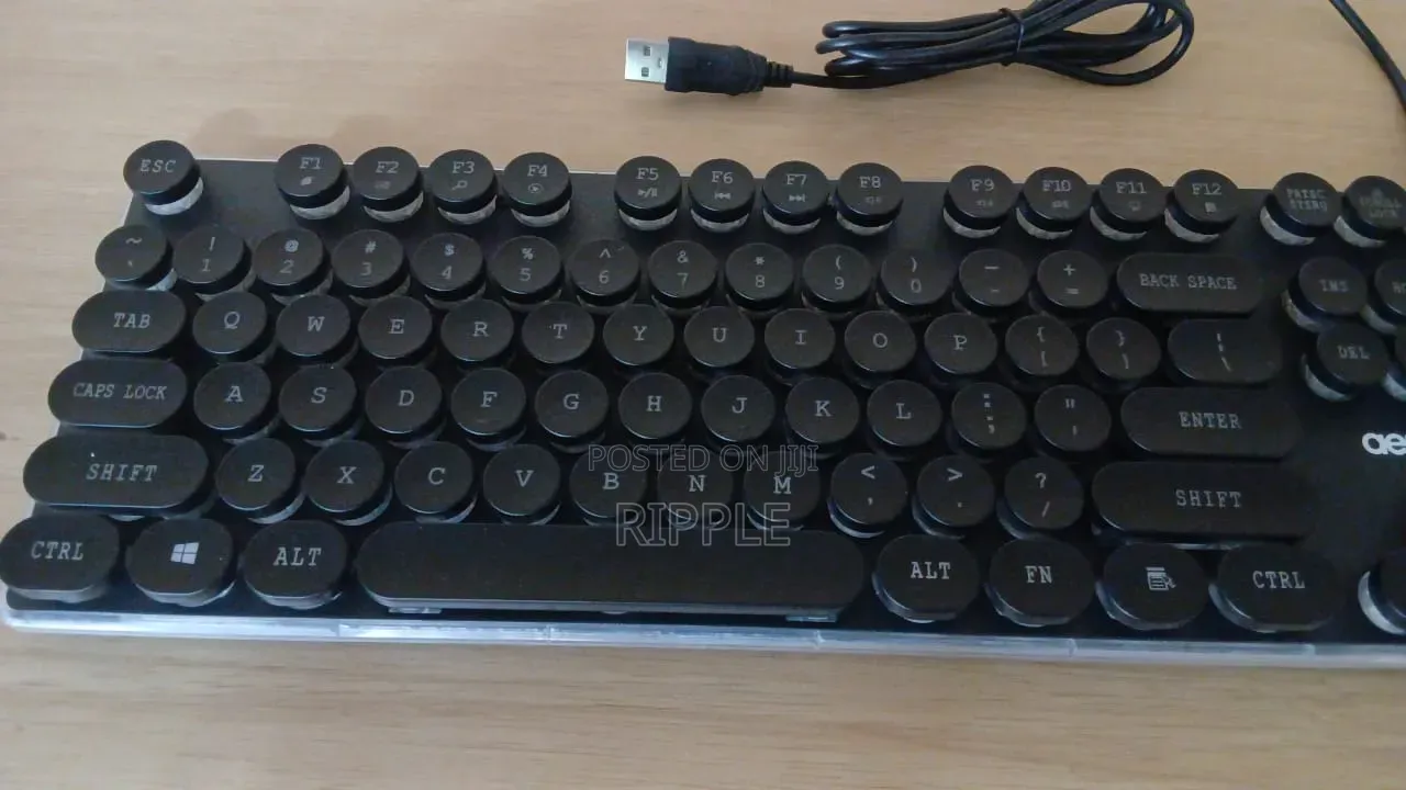 Aerbes RGB Gaming Keyboard USB Wired LED Backlit