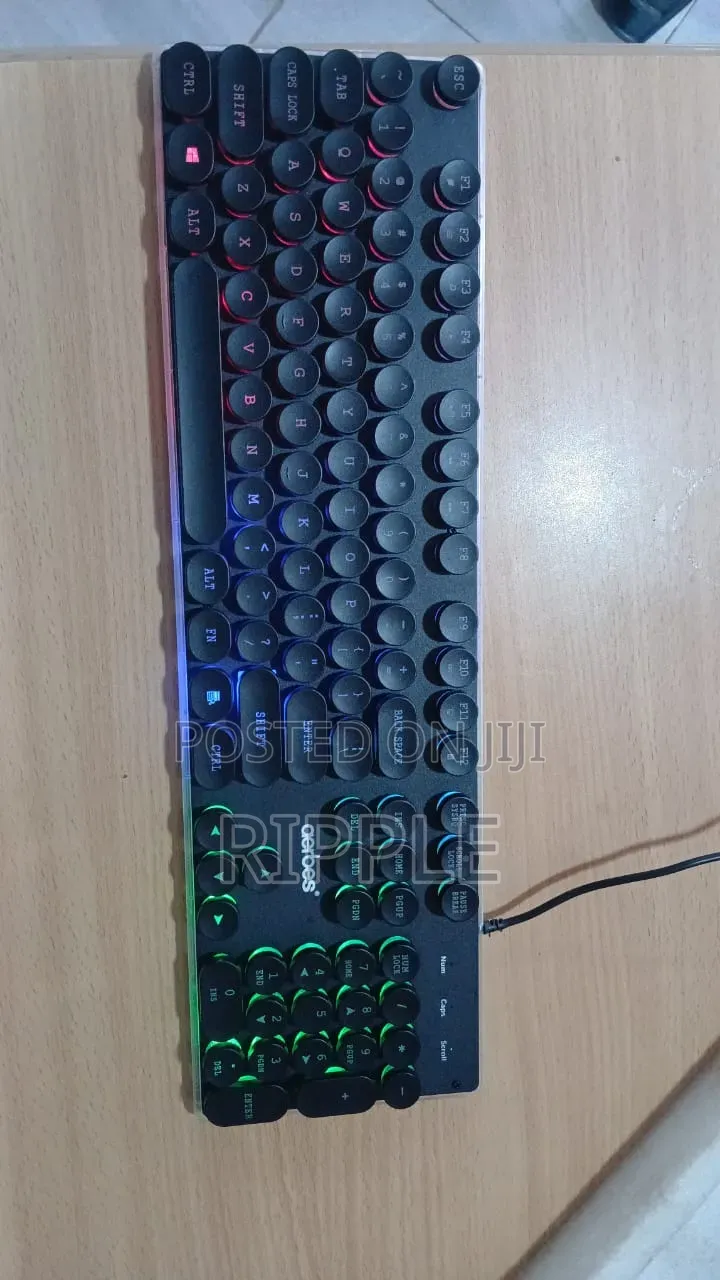 Aerbes RGB Gaming Keyboard USB Wired LED Backlit