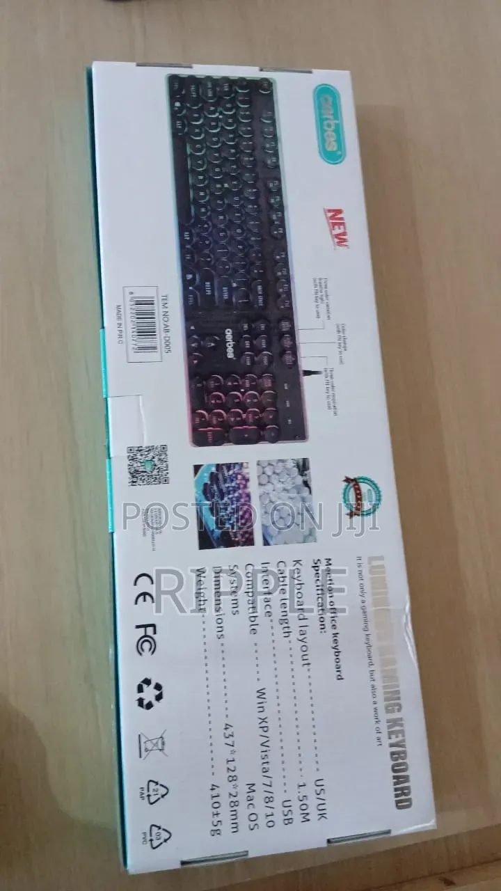 Aerbes RGB Gaming Keyboard USB Wired LED Backlit
