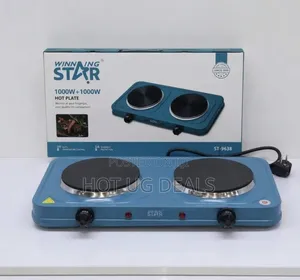 Winning Star 1000W+1000W Double Electric Hot Plate Cooker – Blue