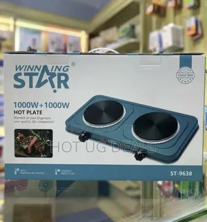 Winning Star 1000W+1000W Double Electric Hot Plate Cooker – Blue