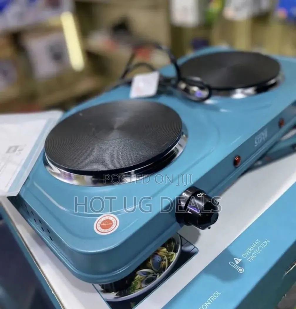 Winning Star 1000W+1000W Double Electric Hot Plate Cooker – Blue