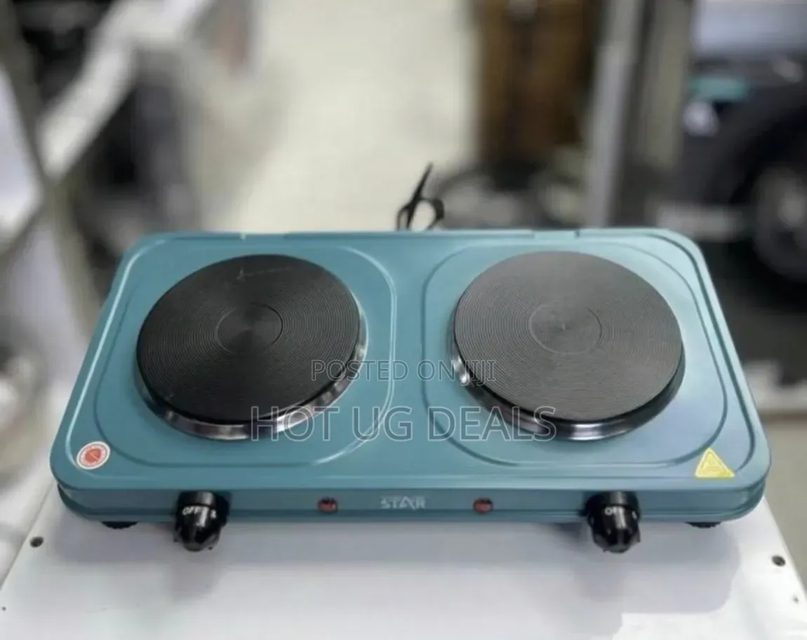 Winning Star 1000W+1000W Double Electric Hot Plate Cooker – Blue