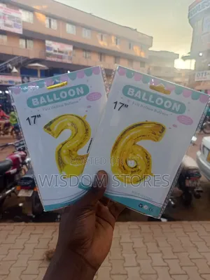 17-Inch Gold Foil Helium Number Balloons