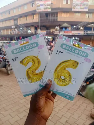 17-Inch Gold Foil Helium Number Balloons