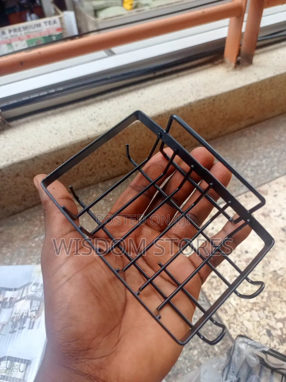 5-Piece Black Metal Corner Shower Caddy Set