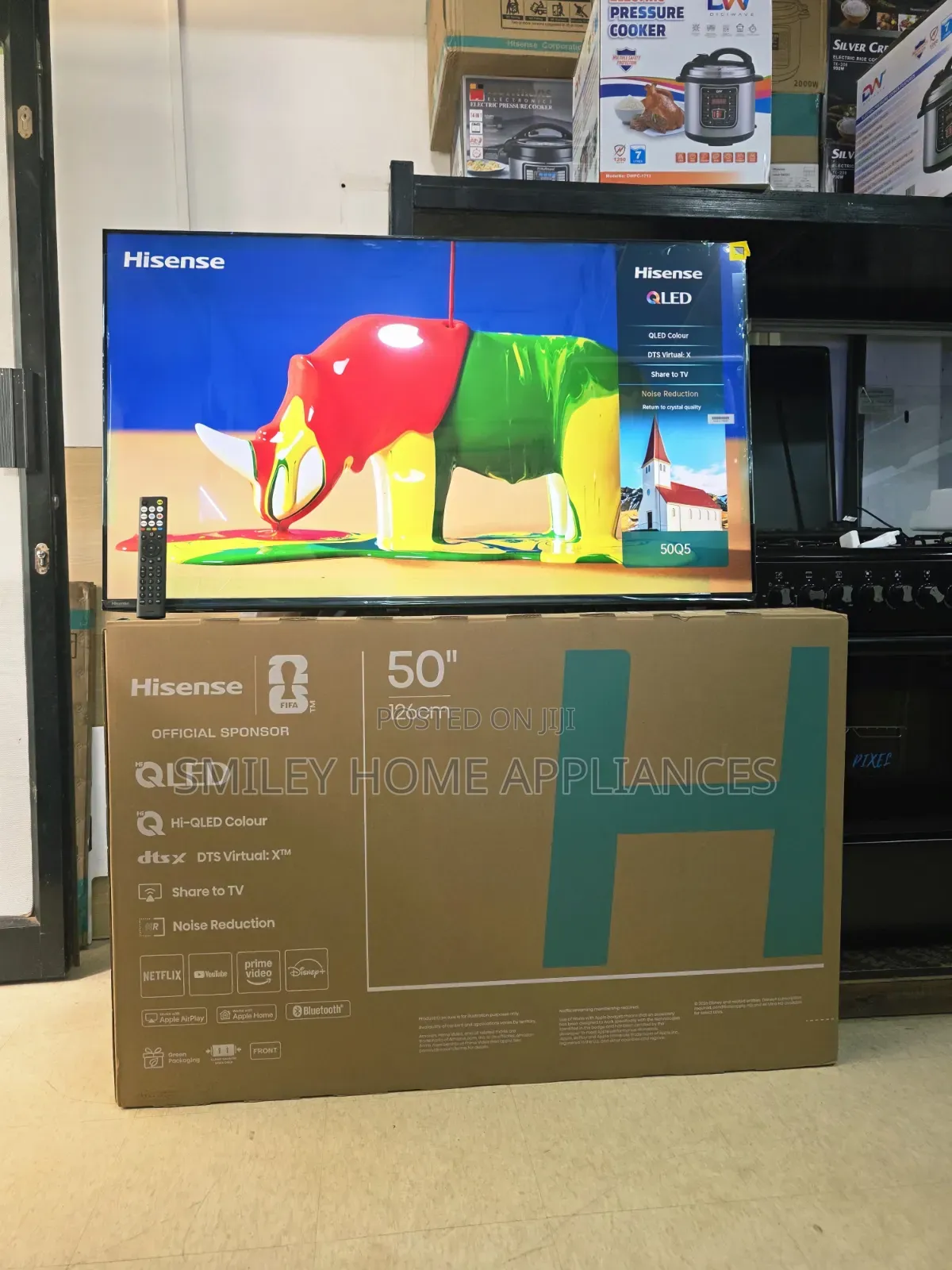Brand New Hisense Qled Quantum Dot Display 50inches Vidaa Smart TV