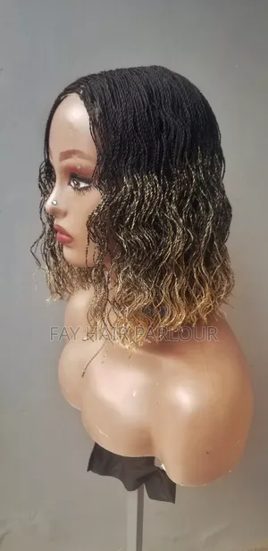 Curly Gold and Black Wig