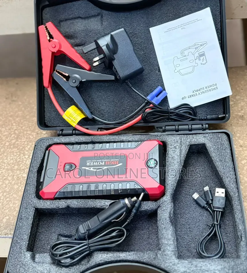 12v High-Power Car Jump Starter and Power Bank Kit