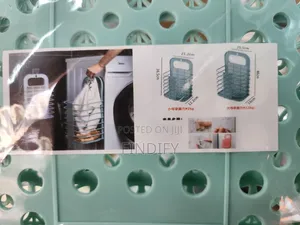 Wall Mounted Foldable Laundry Basket Dirty Clothes Storage Basket