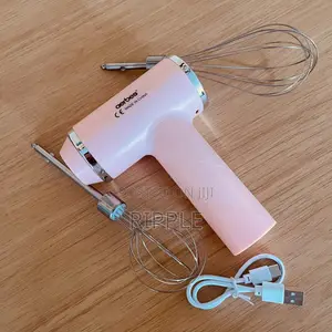 Rechargeable Electric Hand Mixer – 3 Speed, 2 Whisks