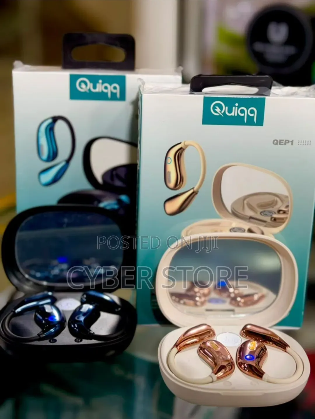 Quiqq QEP1 Open-Ear Wireless Ear-Hook Earbuds