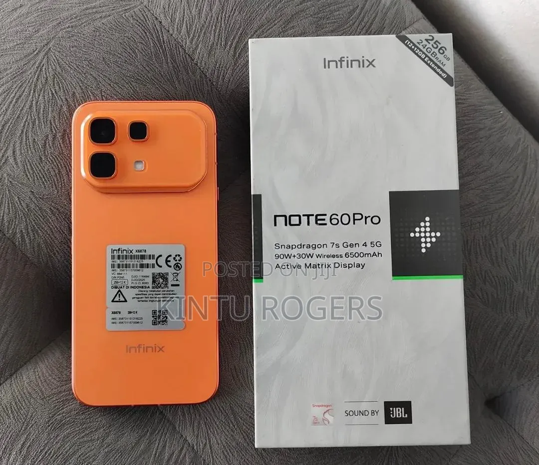New Infinix Note 60 Pro 256 GB Orange