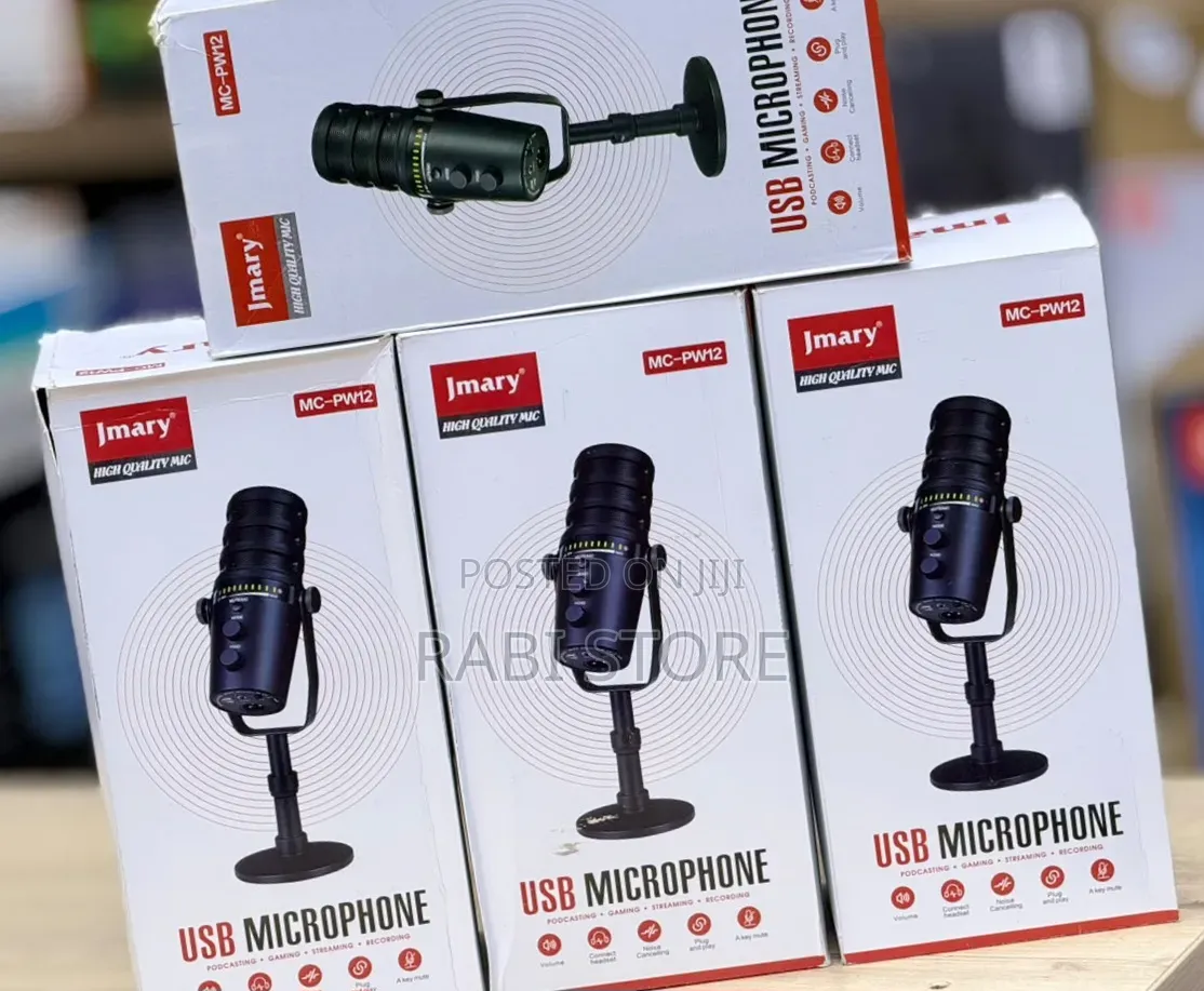 Jmary PW12 USB Microphone for Podcasting, Gaming, Streaming