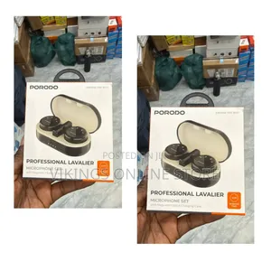 Porodo Professional Wireless Lavalier Microphone Set ( PD-WMDMIC-BK)