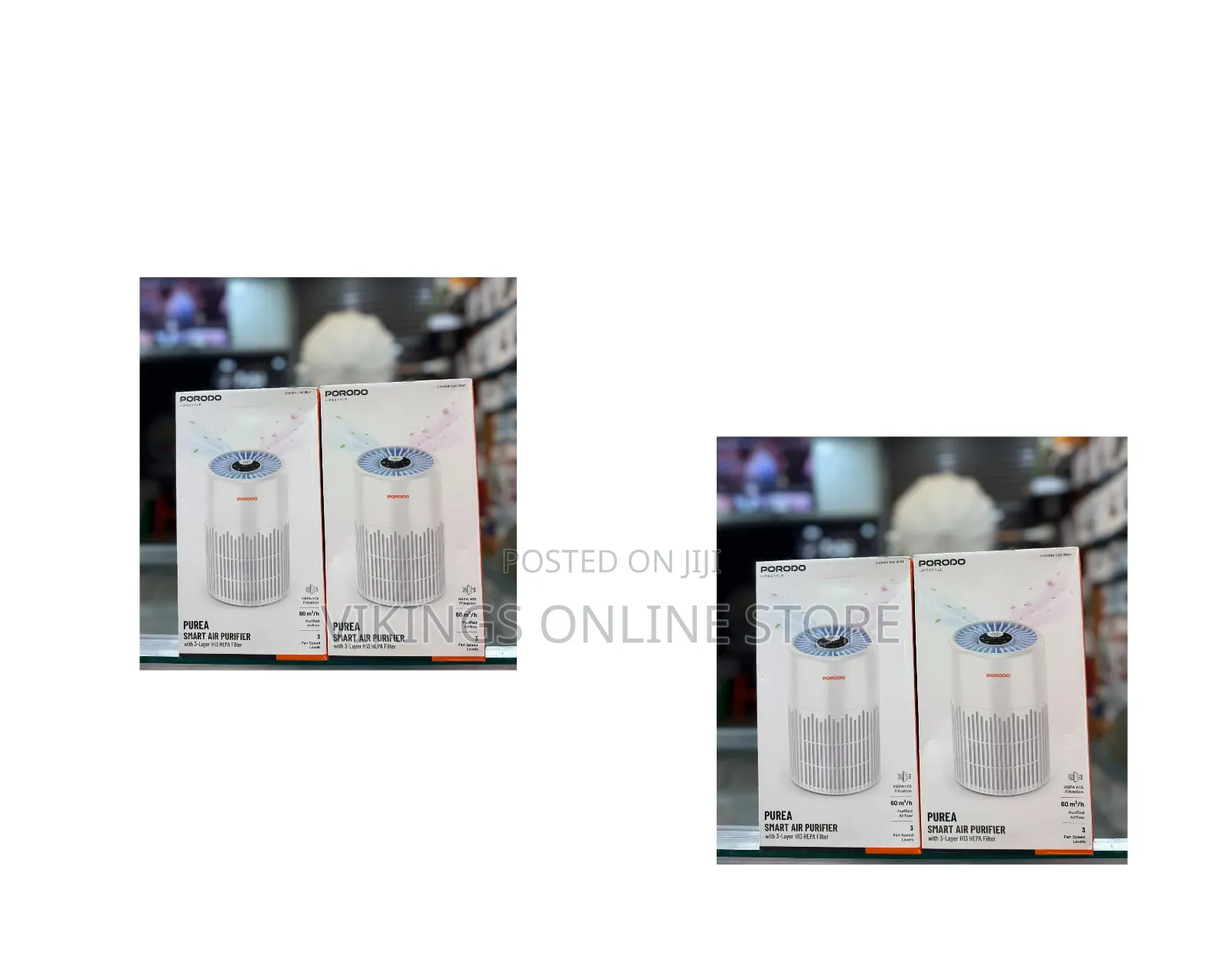 Porodo Purea Smart Air Purifier With 3 Layers