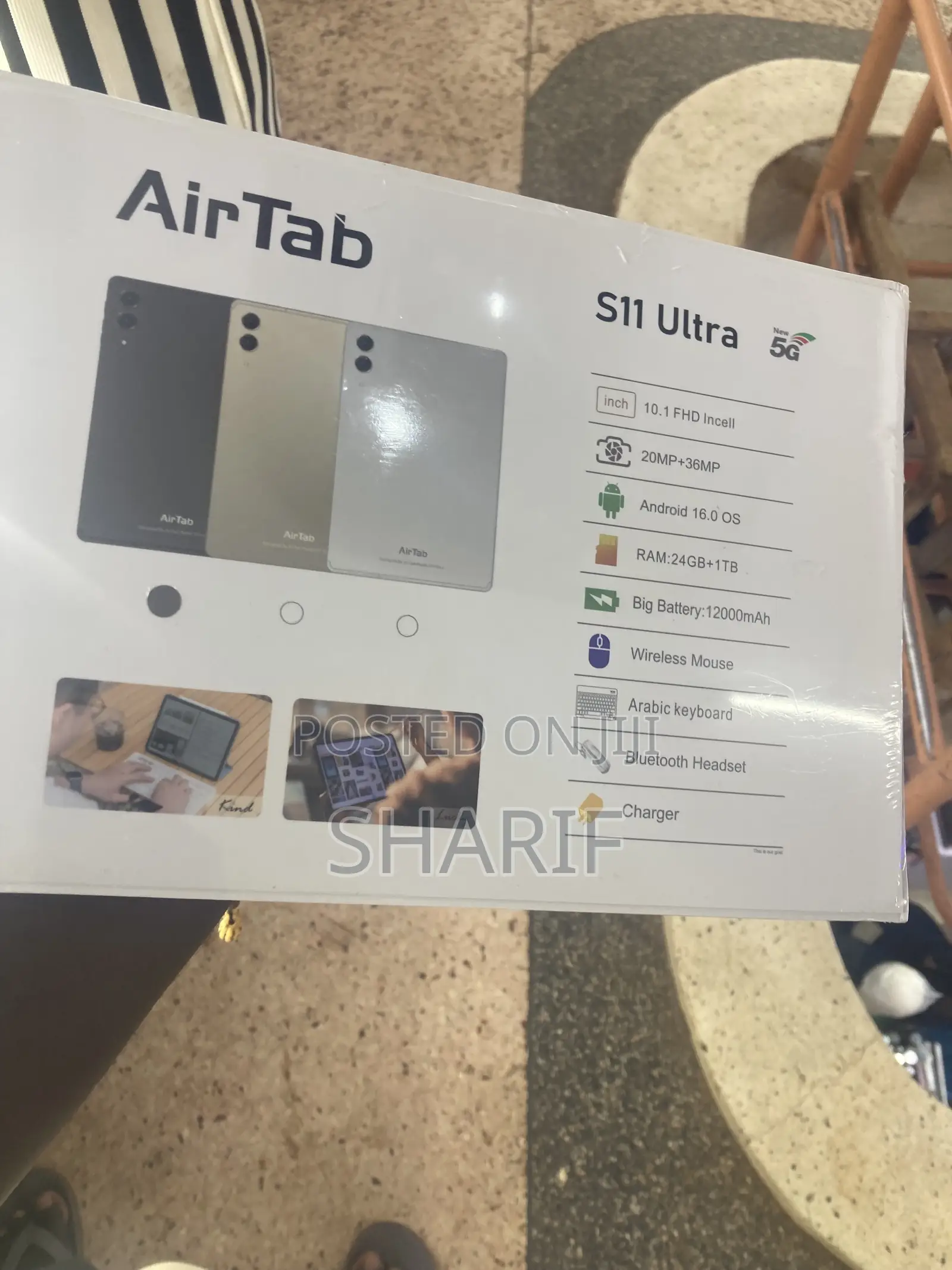 New AirTab S11 Uttra 128 GB Black