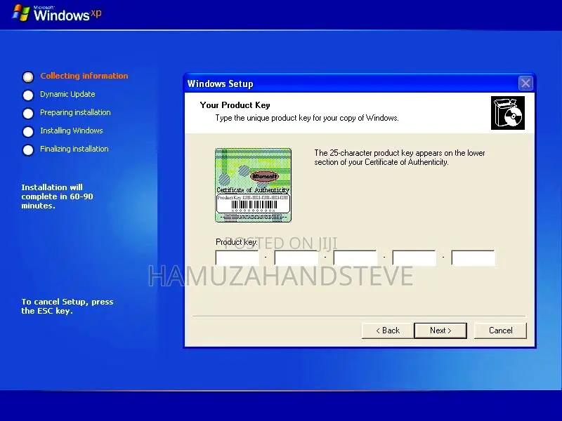 Windows XP Professional Lifetime Activation Setup