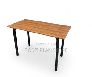 Strong Black Metal Legs Foldable Wooden Table Wooden Foldable Table