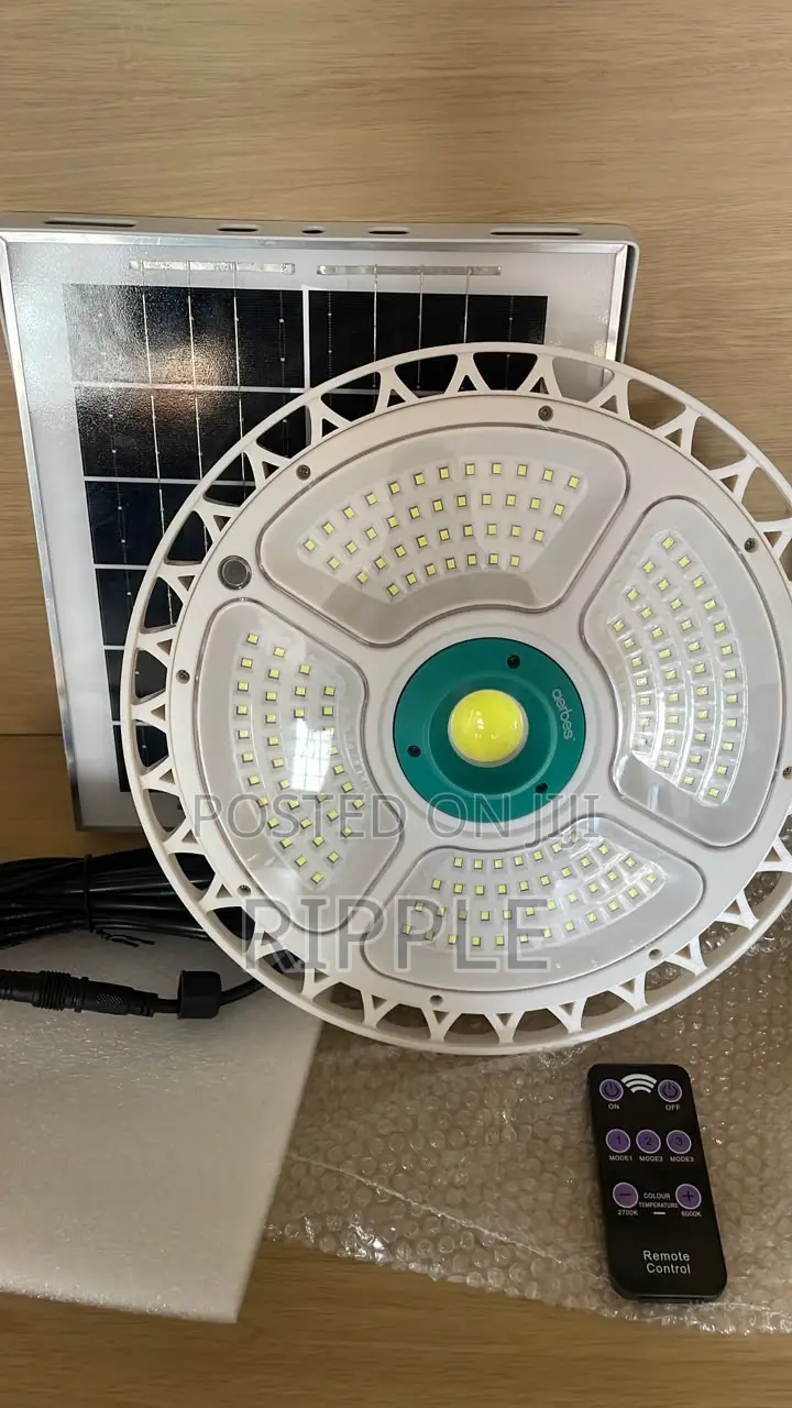 200W Solar Flying Saucer Light – Remote, IP67