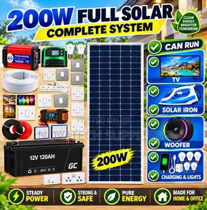 200W Solar Power System With 12V 120Ah Battery – Complete Kit