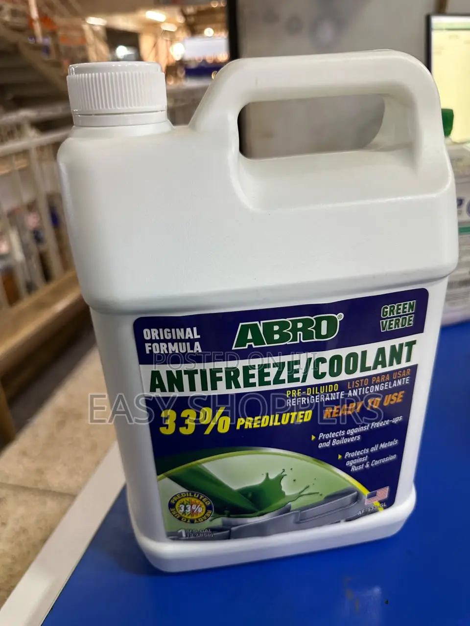 ABRO Prediluted Ready-to-Use Green Anti Freeze Coolant