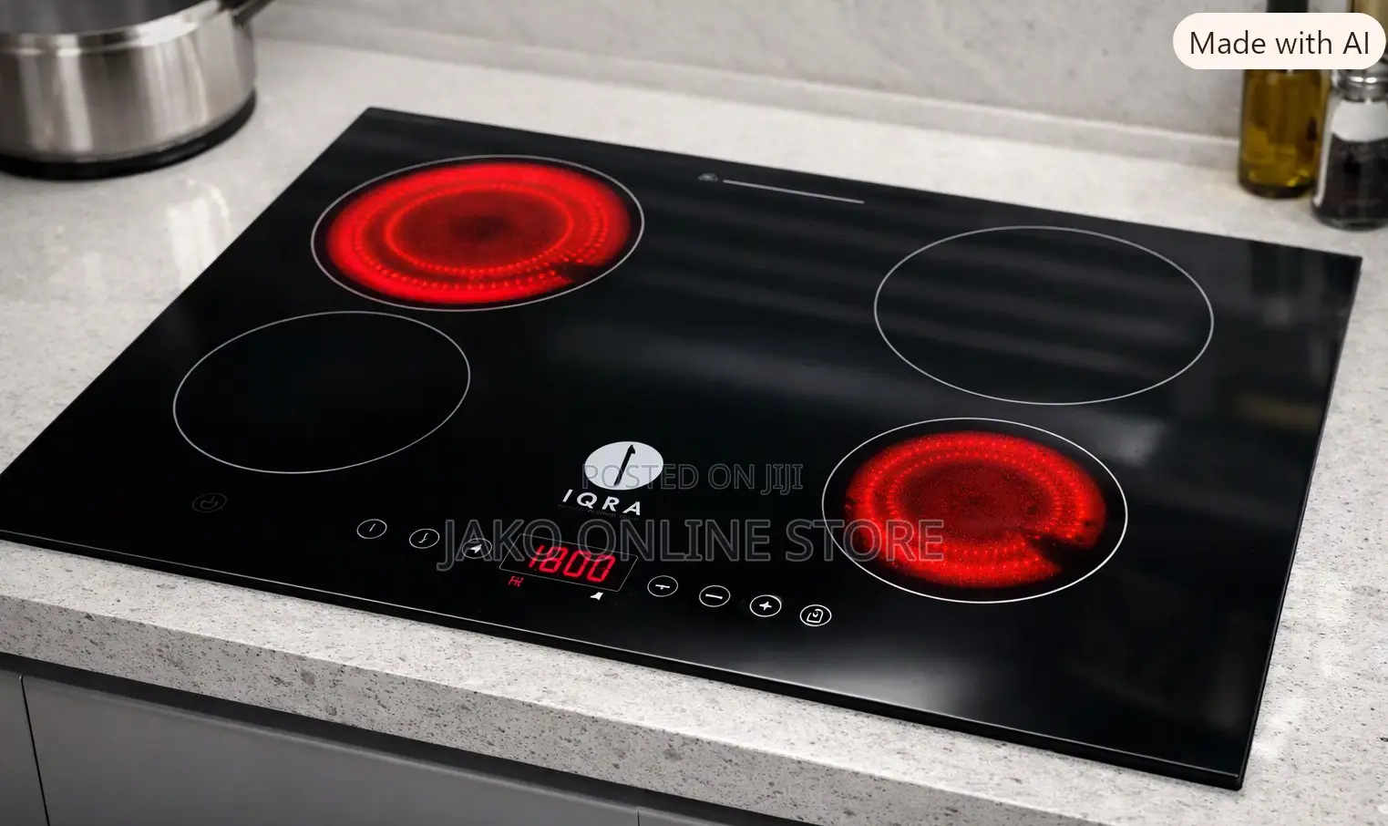 IQRA KH6090CRM Electric Hob‐in With Touch Panel