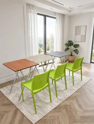 1pcs Wooden Foldable Reading Table and Chair Set