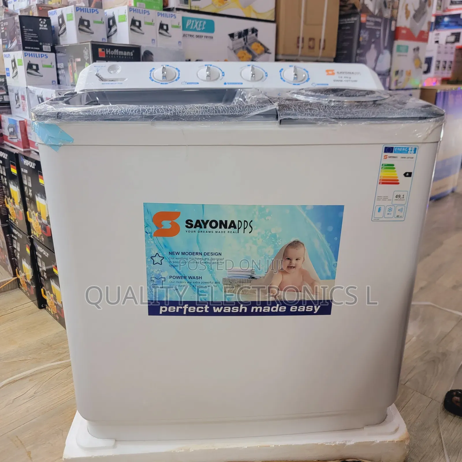 Sayona Twin Tub Washing Machine 10kg
