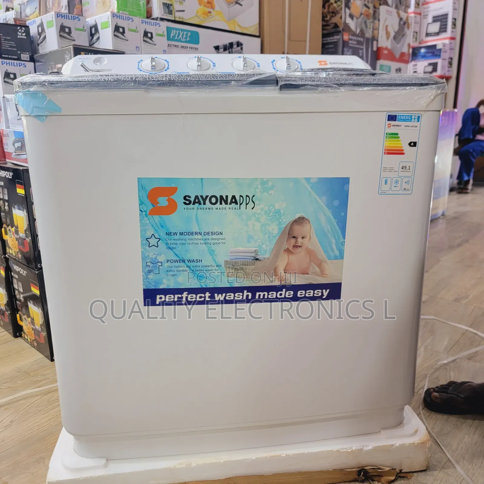 Sayona Twin Tub Washing Machine 10kg