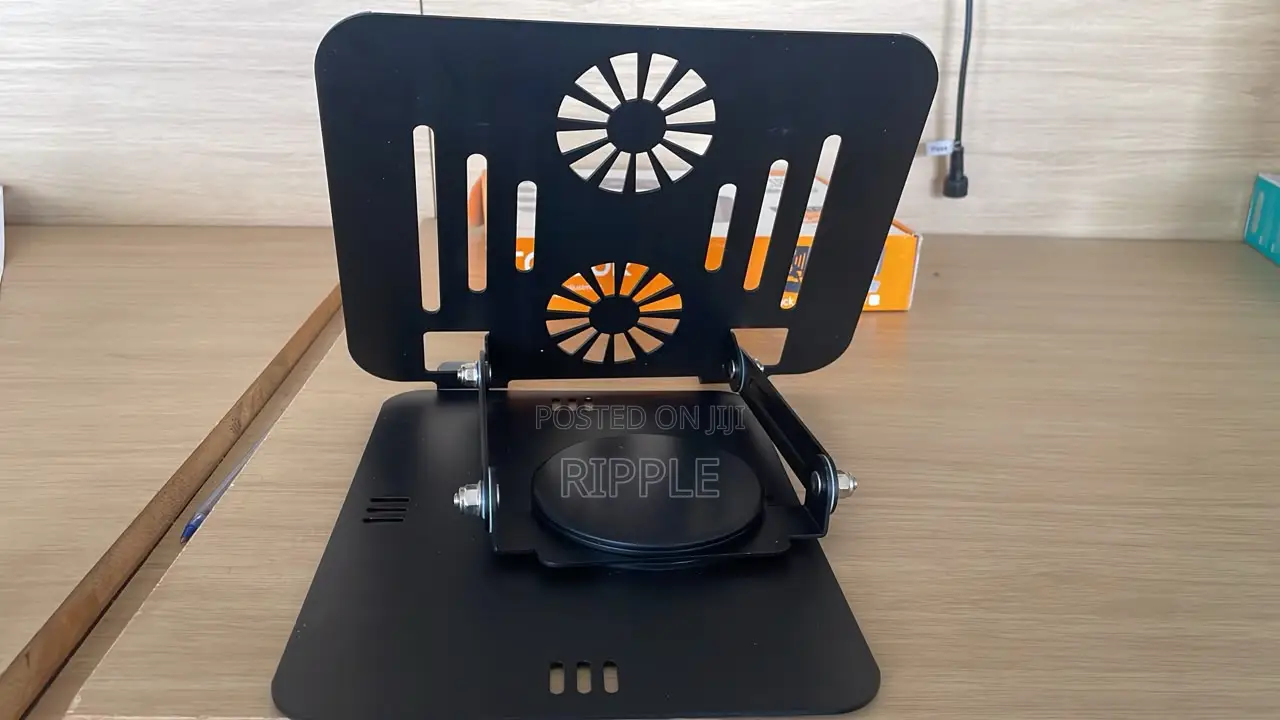 360° Rotating Adjustable Metal Tablet Stand – Foldable & Portable