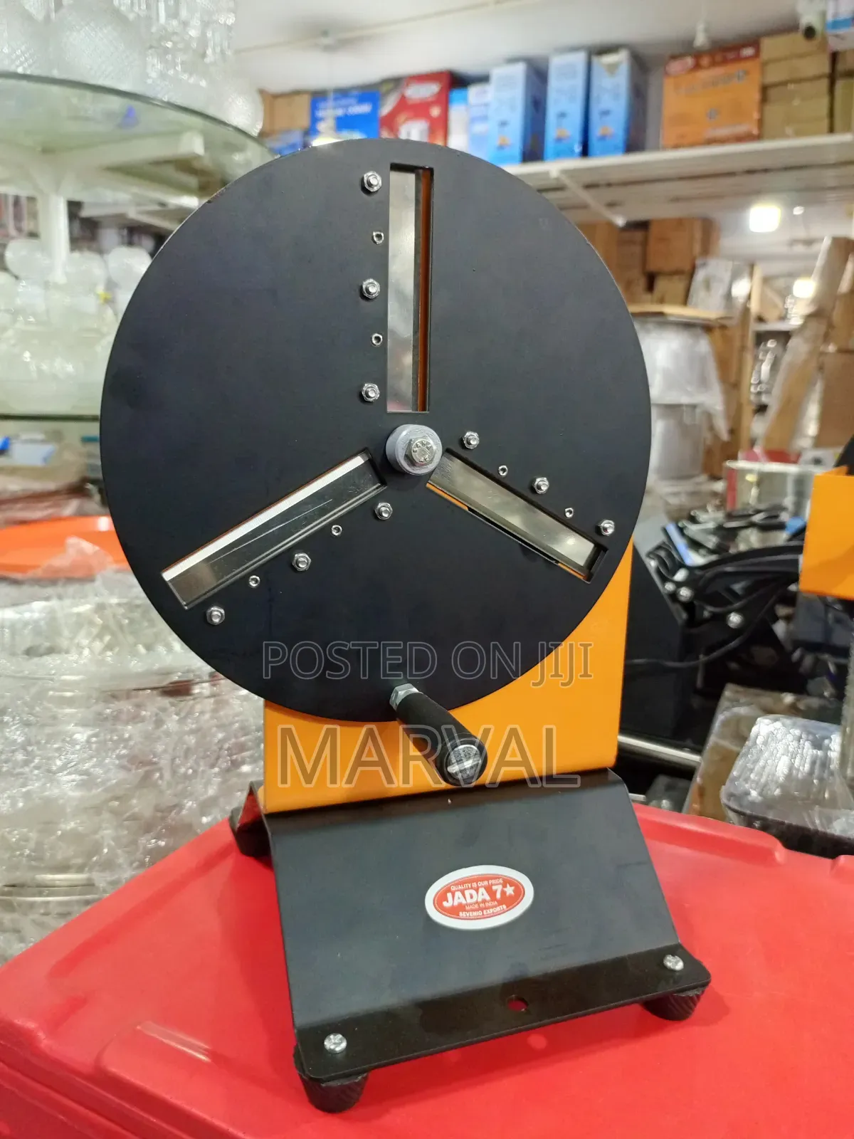 Manual, Hand-Operated Rotary Vegetable Slicer and Chips Maker