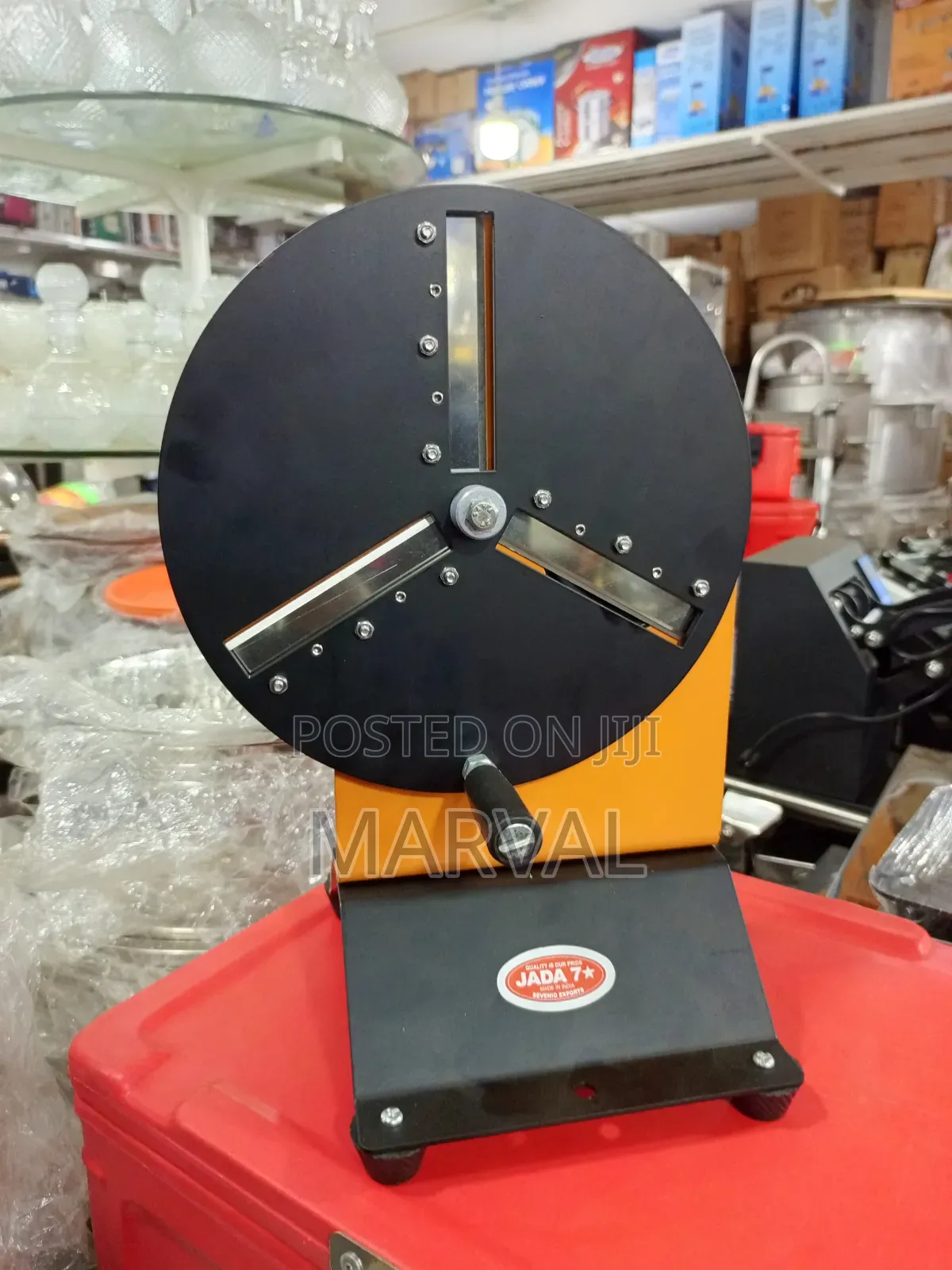 Manual, Hand-Operated Rotary Vegetable Slicer and Chips Maker